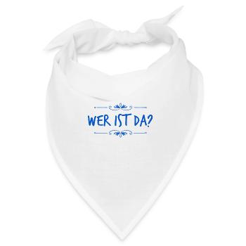wer bist du? - Bandana - Weiß - Vorne