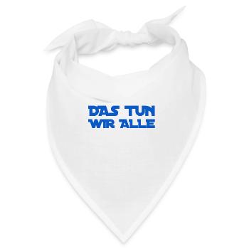 alle tun es - Bandana - Weiß - Vorne
