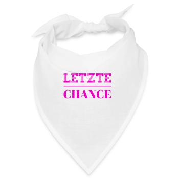 die letzte Chance - Bandana - Weiß - Vorne