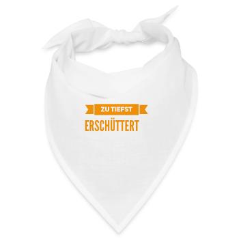 das hat mich tief getroffen - Bandana - Weiß - Vorne