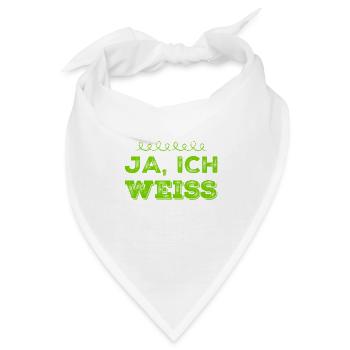 ist mir klar - Bandana - Weiß - Vorne