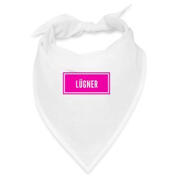 so sieht ein Lügner aus - Bandana - Weiß - Vorne
