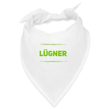 Lügen gehen immer - Bandana - Weiß - Vorne