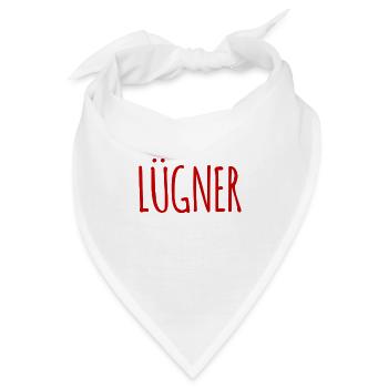 Lügen müssen sein - Bandana - Weiß - Vorne