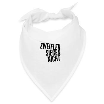 Zweifler siegen nicht - Bandana - Weiß - Vorne