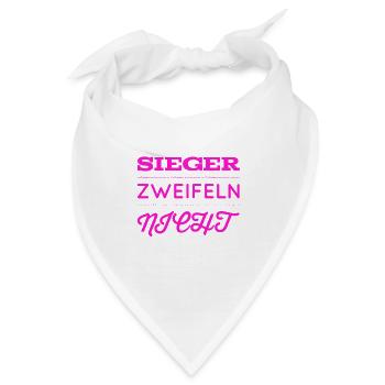 vor dir steht ein Gewinner - Bandana - Weiß - Vorne