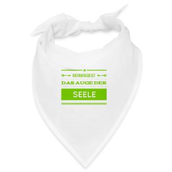 das Auge der Seele - Bandana - Weiß - Vorne