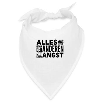 geh durch die Angst - Bandana - Weiß - Vorne