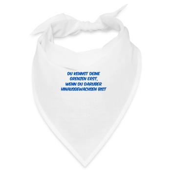 kenne deine Grenzen - Bandana - Weiß - Vorne