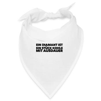 Ausdauer ist mein Ding - Bandana - Weiß - Vorne