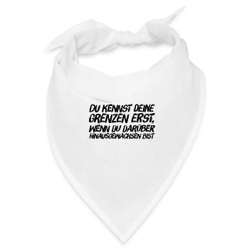 die eigenen Grenzen - Bandana - Weiß - Vorne