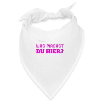 was geht ab? - Bandana - Weiß - Vorne