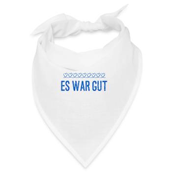 es war spitze - Bandana - Weiß - Vorne