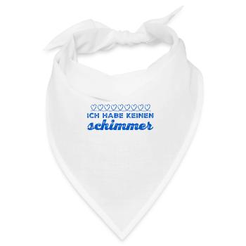 ich habe keinen Dunst - Bandana - Weiß - Vorne