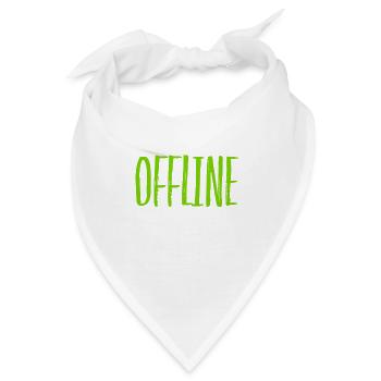 offline ist spitze - Bandana - Weiß - Vorne