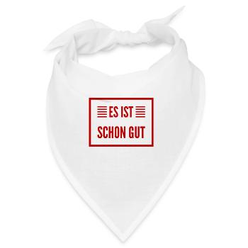 bleib cool - Bandana - Weiß - Vorne