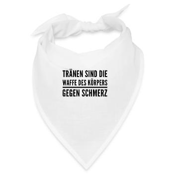 Tränen können helfen - Bandana - Weiß - Vorne