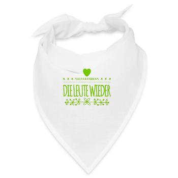 wenn die Leute reden - Bandana - Weiß - Vorne