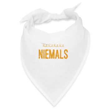 never ever - Bandana - Weiß - Vorne