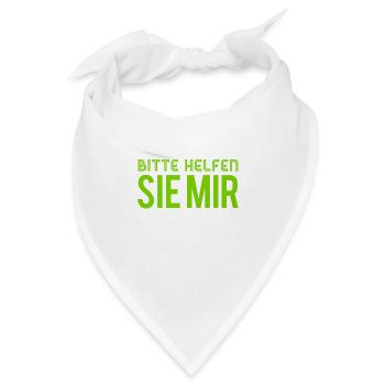 würden sie mir helfen? - Bandana - Weiß - Vorne
