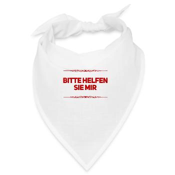 ich suche Hilfe - Bandana - Weiß - Vorne