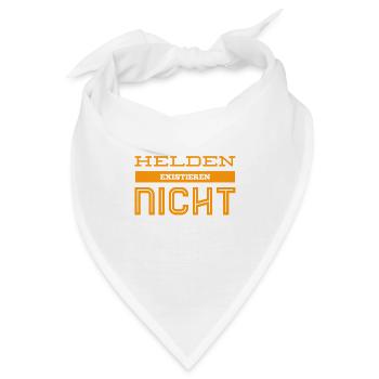 Helden existieren nicht - Bandana - Weiß - Vorne