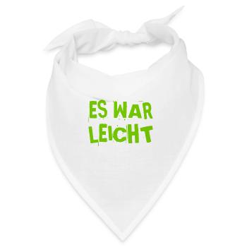 schwer sieht anders aus - Bandana - Weiß - Vorne
