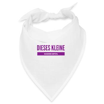 dieses kleine nagende Gefühl - Bandana - Weiß - Vorne