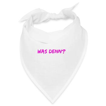was ist denn los? - Bandana - Weiß - Vorne