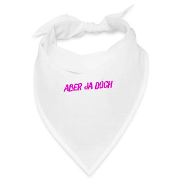 ich sage ja - Bandana - Weiß - Vorne