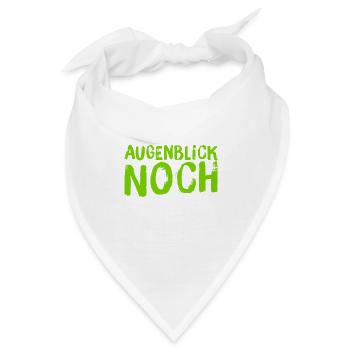 warte kurz - Bandana - Weiß - Vorne