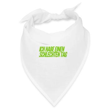 miese Stimmung - Bandana - Weiß - Vorne