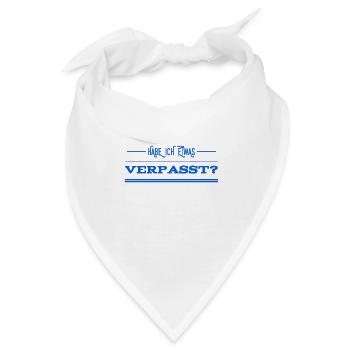 ich bin zu spät - Bandana - Weiß - Vorne
