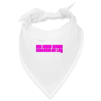 in mieser Stimmung - Bandana - Weiß - Vorne