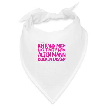 darauf habe ich keinen Bock - Bandana - Weiß - Vorne