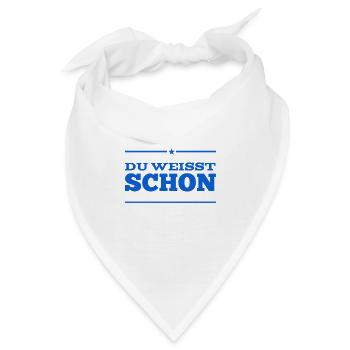 ist doch klar - Bandana - Weiß - Vorne