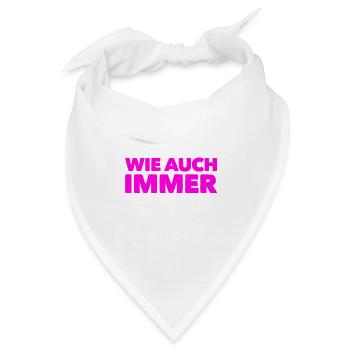 kann schon sein - Bandana - Weiß - Vorne