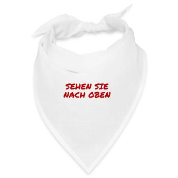 kuck nach oben - Bandana - Weiß - Vorne