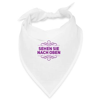 Blick in den Himmel - Bandana - Weiß - Vorne