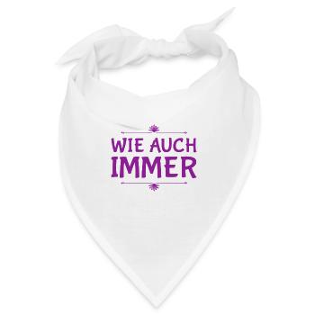 von mir aus ok - Bandana - Weiß - Vorne