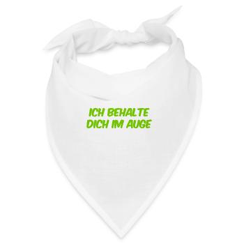ich schau dich gerne an - Bandana - Weiß - Vorne