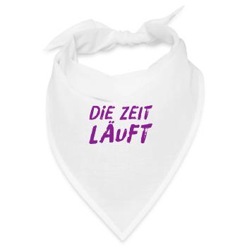 ich schau auf die Uhr - Bandana - Weiß - Vorne