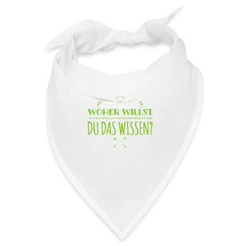 da bin ich kritisch - Bandana - Weiß - Vorne