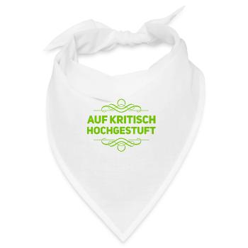 auf kritisch hochgestuft - Bandana - Weiß - Vorne