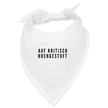 so sieht kritisch aus - Bandana - Weiß - Vorne