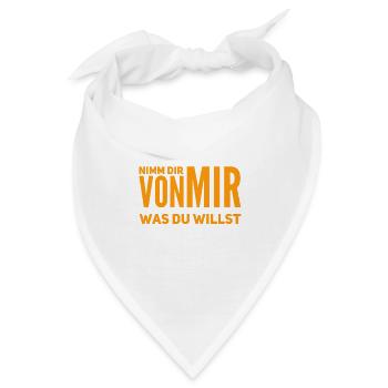 teilen geht immer - Bandana - Weiß - Vorne