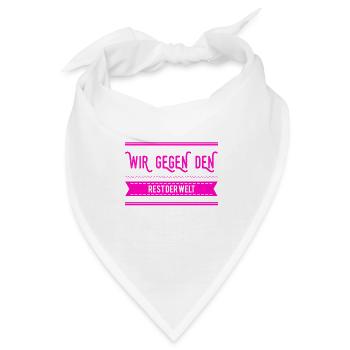 niemand hält uns auf - Bandana - Weiß - Vorne