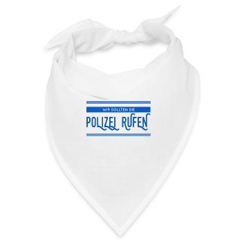 wir brauchen Hilfe - Bandana - Weiß - Vorne