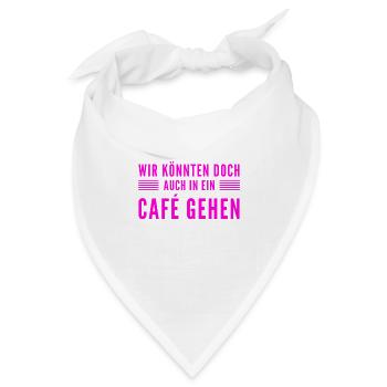 ich möchte dich besser kennenlernen - Bandana - Weiß - Vorne