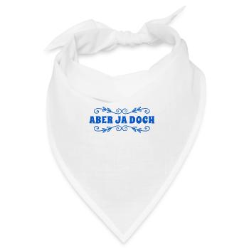 klar doch - Bandana - Weiß - Vorne